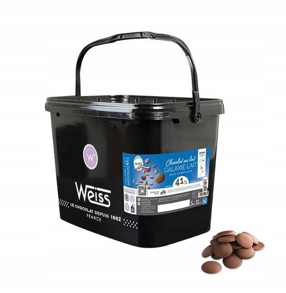 Czekolada Galaxie mleczna 41% Weiss 5kg
