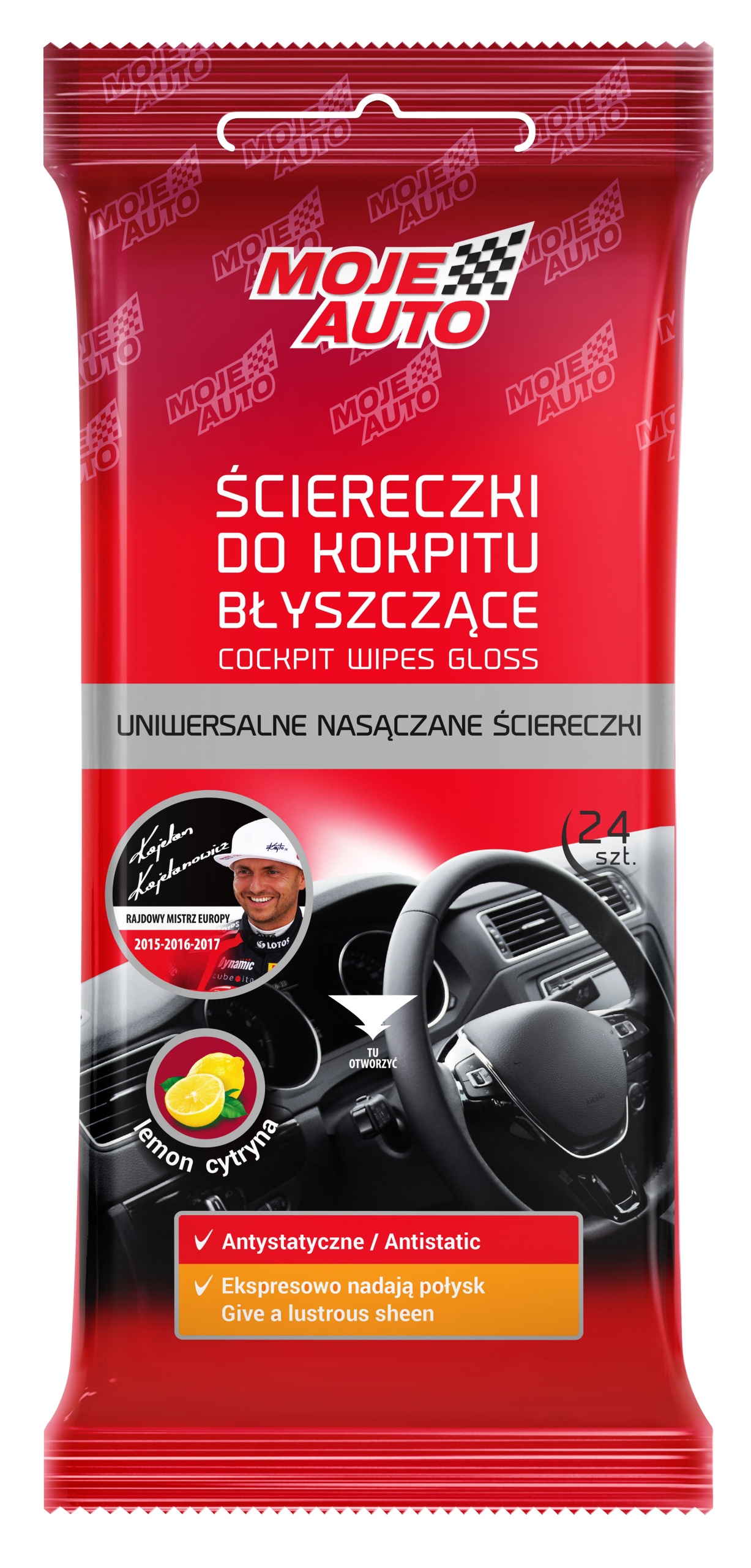 Moje Auto Ściereczki do Kokpitu Blyszczące Cyt