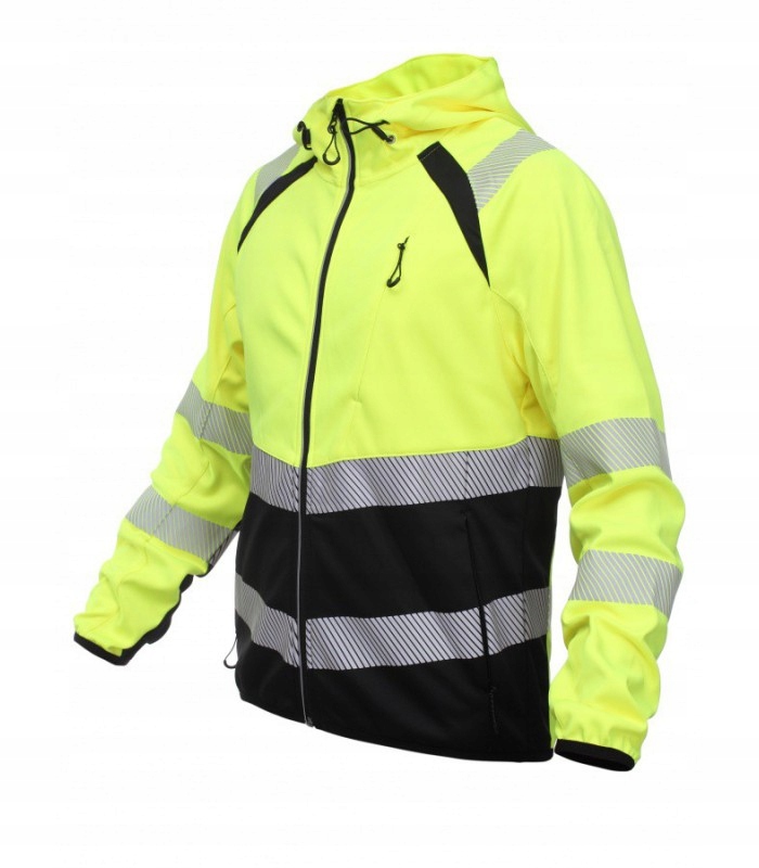 Odblaskowa Kurtka Robocza Softshell BoSafety Topek Hi-VIS