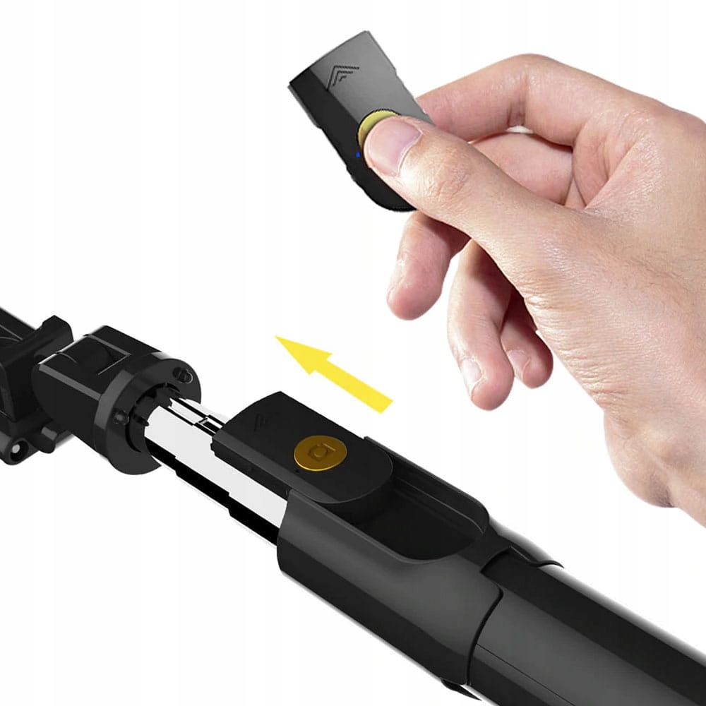 Kij Selfie Stick K07 - statyw z pilotem bluetooth Kolor czarny