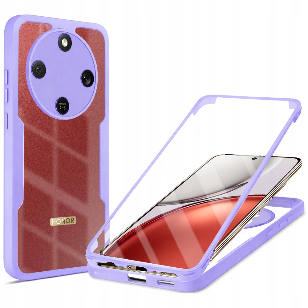 Techsuit 360 Protector 360° etui z ochroną Honor Magic8 Lite fioletowy
