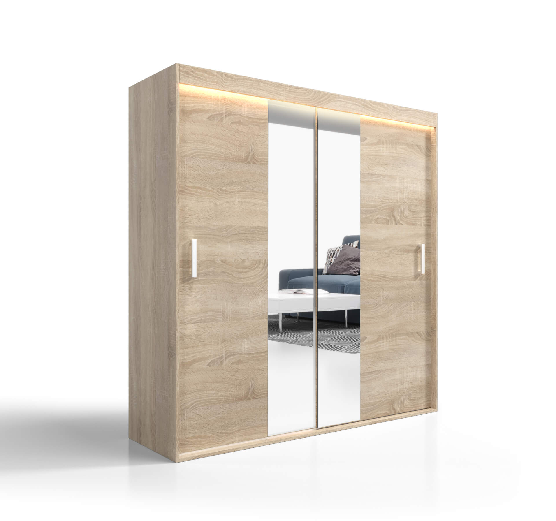 

Szafa Garderoba Z Lustrem Solidna 170 VSZ27 O-sofa