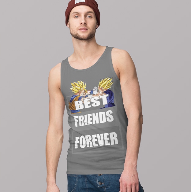 TANK TOP DRAGONBALL BEST FRIENDS FOREVER Rozmiar M