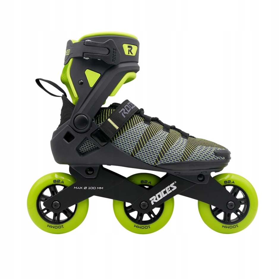 Roces Rolki Roces R-EVO 100 Black/Lime, 13.0, 3x, 100
