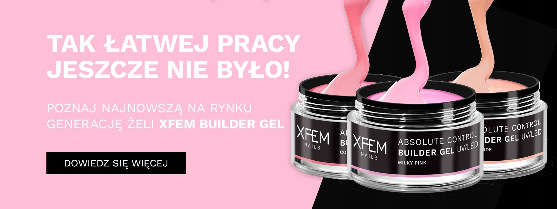 Żel do Przedłużania Paznokci Budujący XFEM - 50 ml Pojemność 50 ml