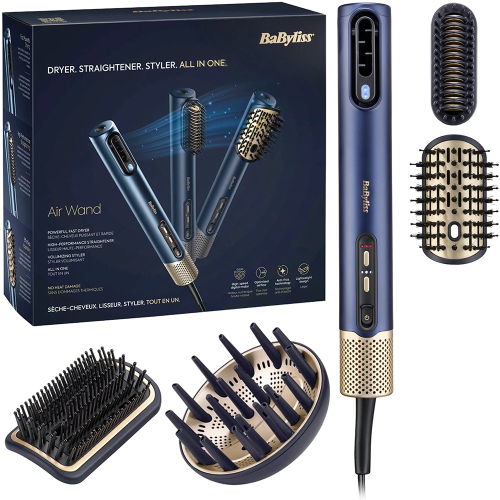 Sušička Na Vlasy Babyliss AS6550 Air Wand 5V1 Sada Stylingových Nástavcov