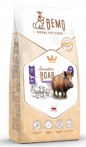 Bemo Sensitive Boar Dzik Monoprotein M/L Hipoalergiczna 15 kg dziczyzna