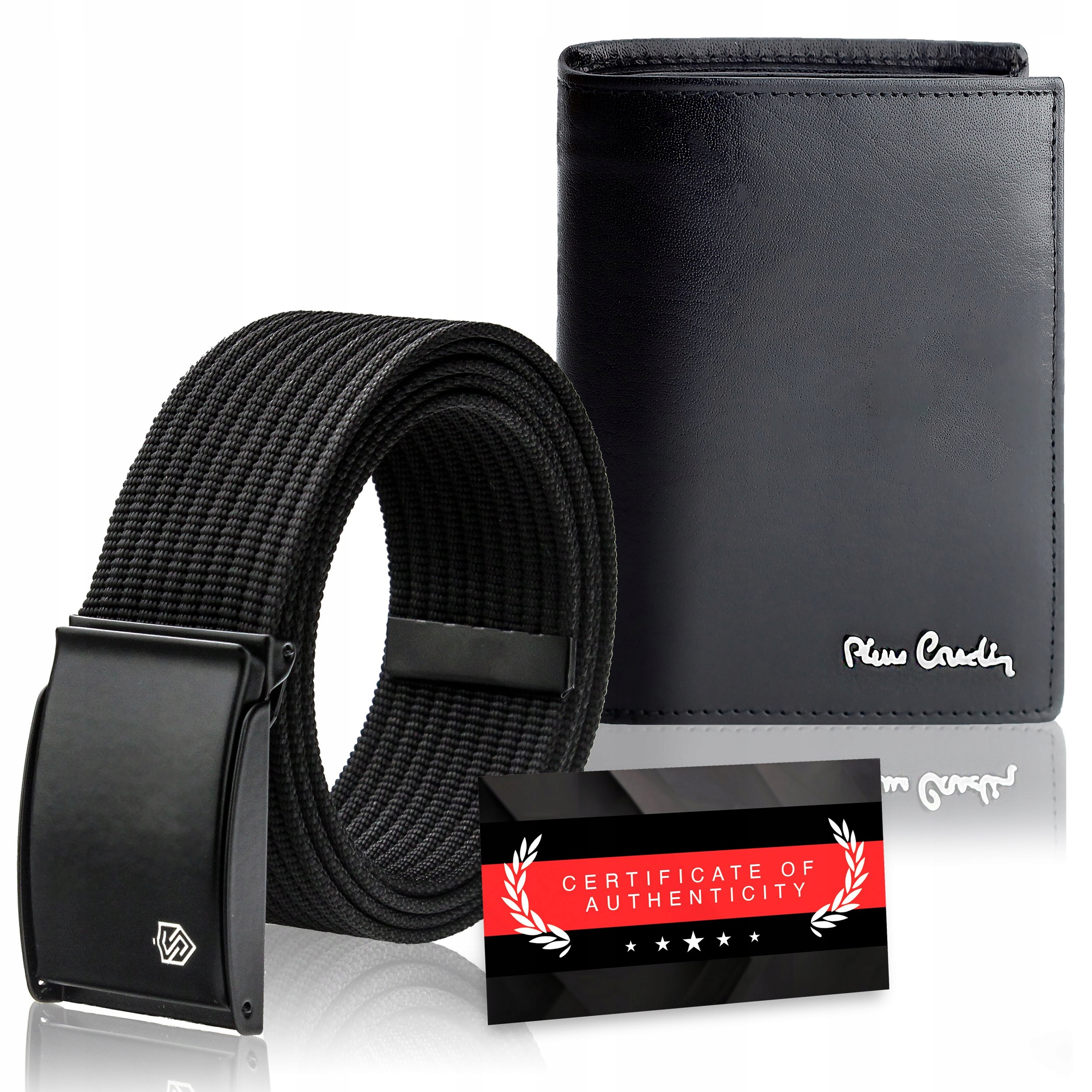 Pánská kožená peněženka s mnoha přihrádkami Pierre Cardin Pásek Certifikát Q2