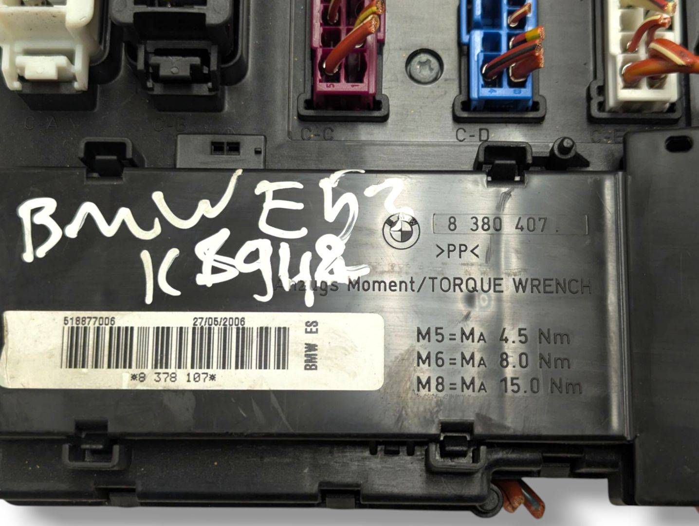 Module fusibles BMW X5 E53 facelift 2006 8380407