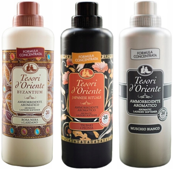 Levně Tesori d'Oriente Sada 3 italských oplachovacích přípravků 760 ml Bjm