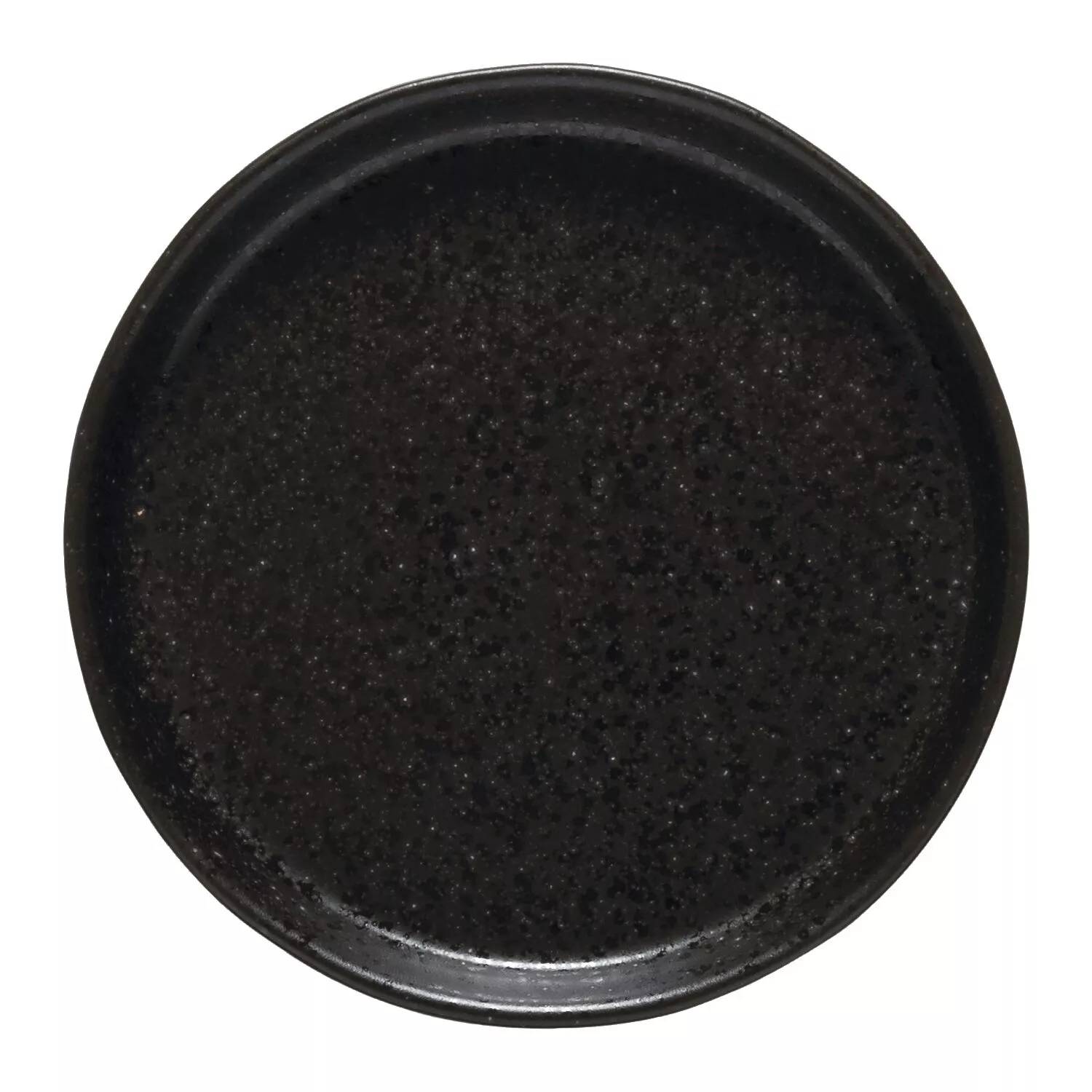 Costa Nova Talíř dezertní Notos 12,5 cm, černý, vyvýšený okraj (6 ks)