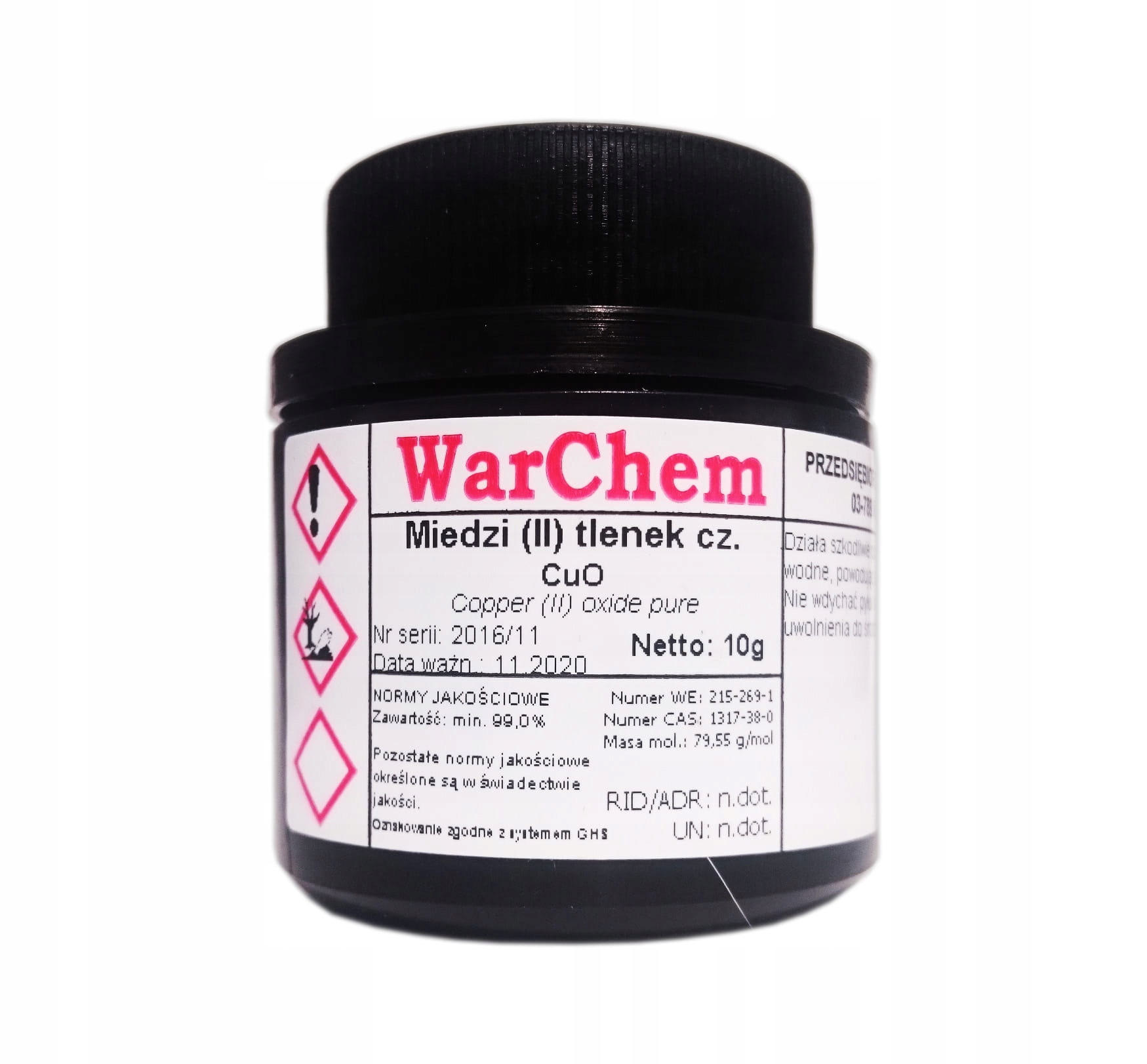 

Tlenek Miedzi (II) 10g Warchem [48331]