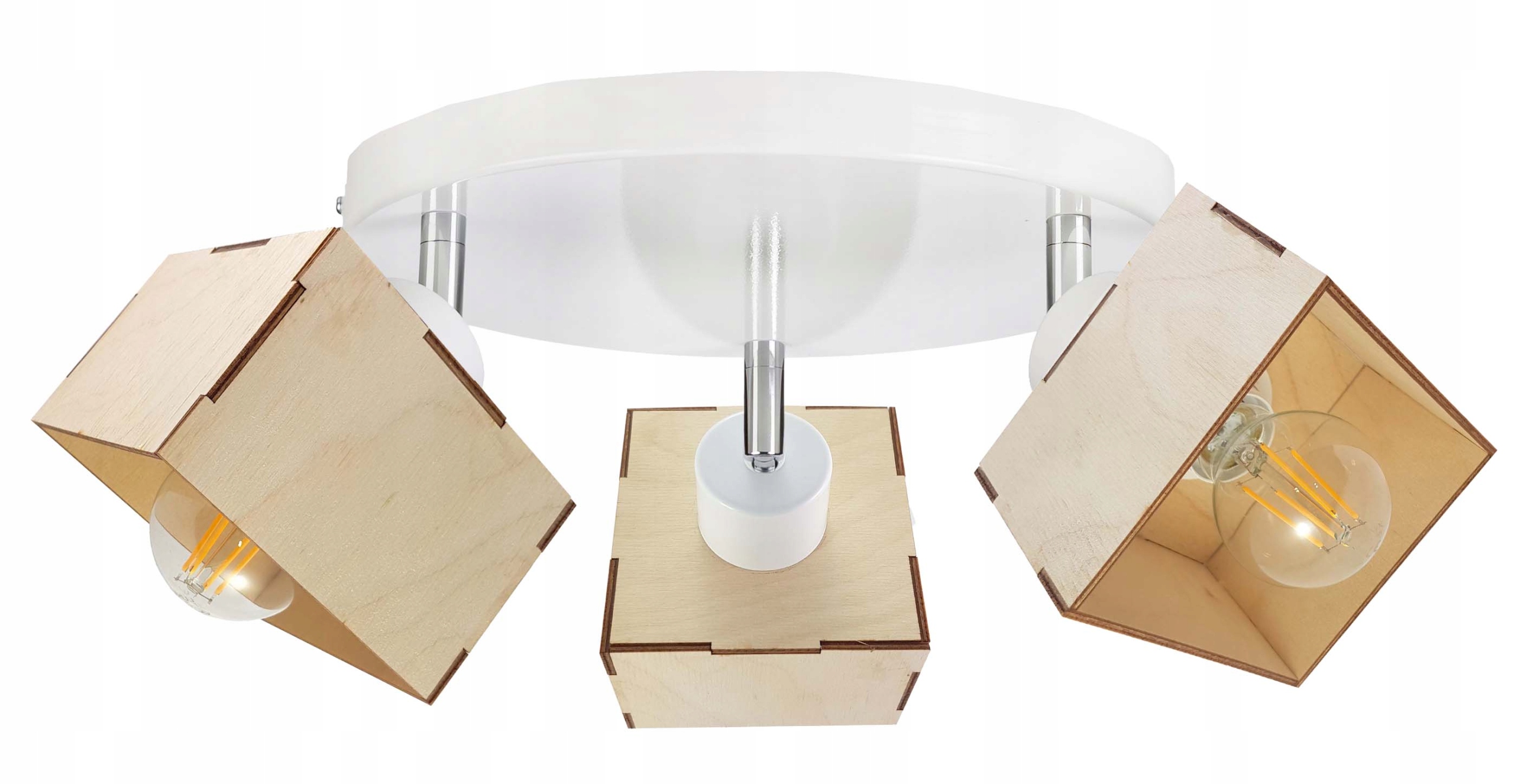 Lampa stropní svítidlo stropní pohyblivý loftový lustr Dřevo 3