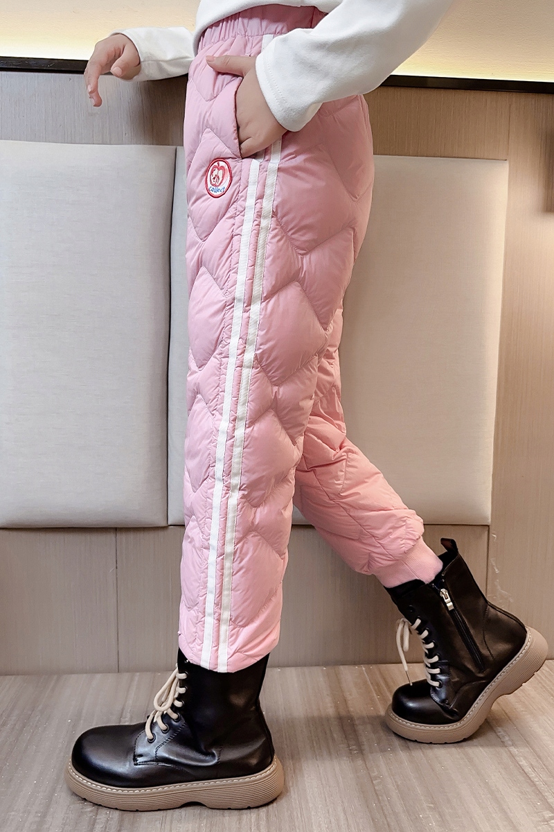 CIEPŁE GRUBE SPODNIE DRESOWE OCIEPLANE JOGGERY zimowe pikowane dziecięce Kod producenta HUAZAI1024