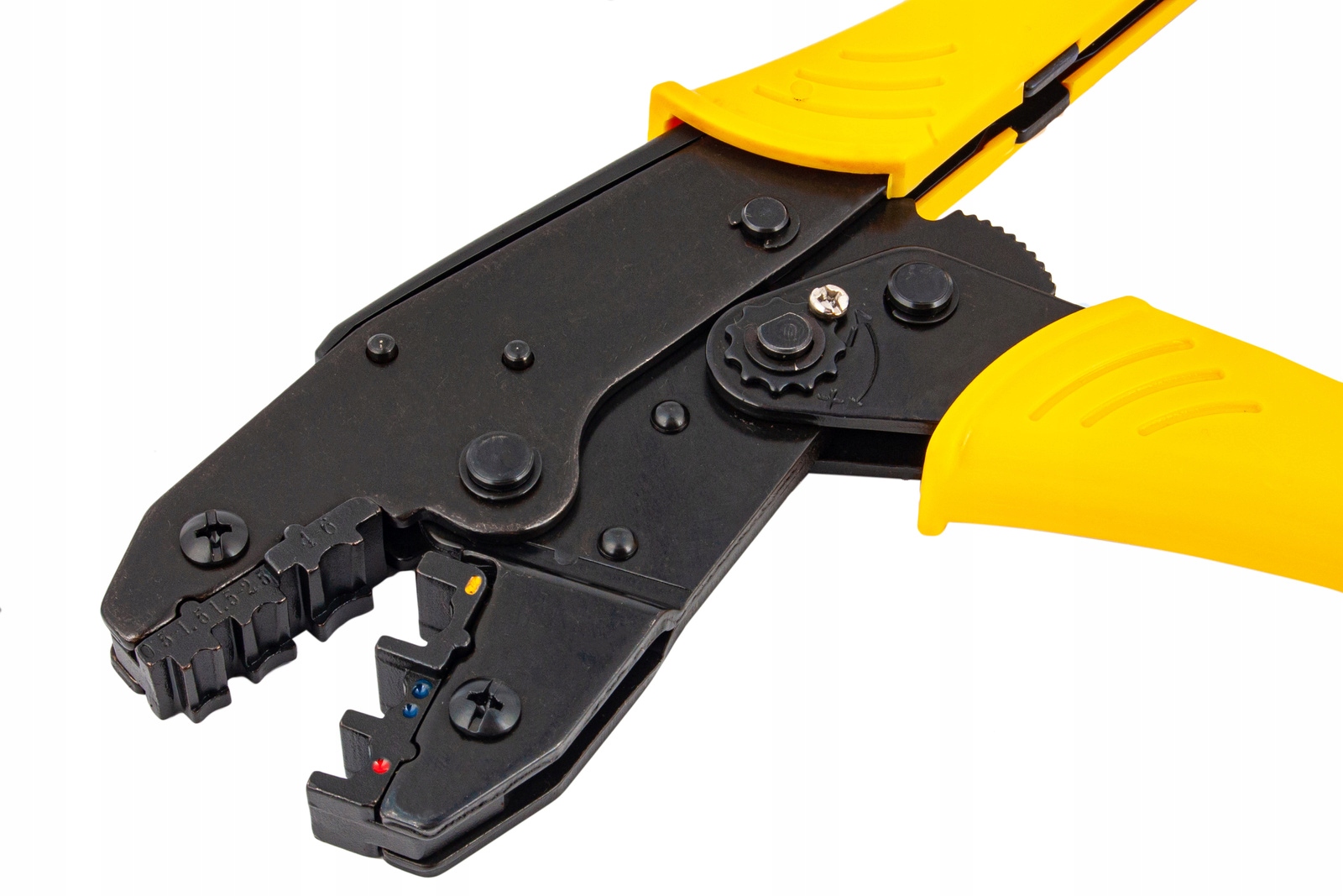 ZACISKARKA PRASKA KONEKTORÓW NIEIZOLOWANYCH KABLI 0,5-6,0 mm² Kolor żółty