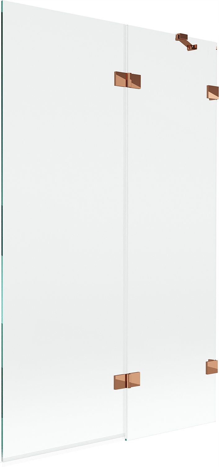 Mexen Lunar vanová zástěna dvoukřídlová pravá 110 x 150 cm, transparentní,