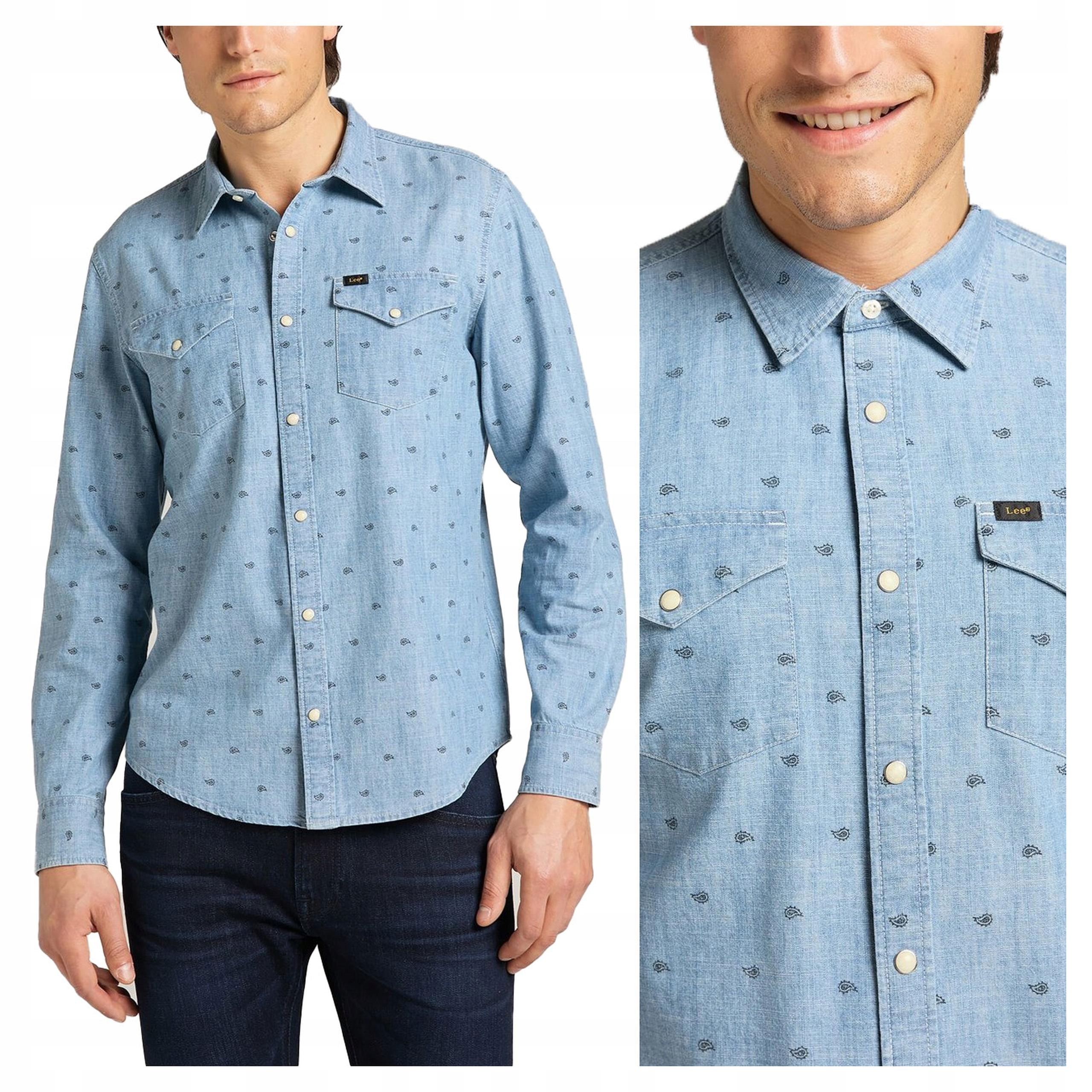 Lee Clean Reg Western Pánská Džínová Košile