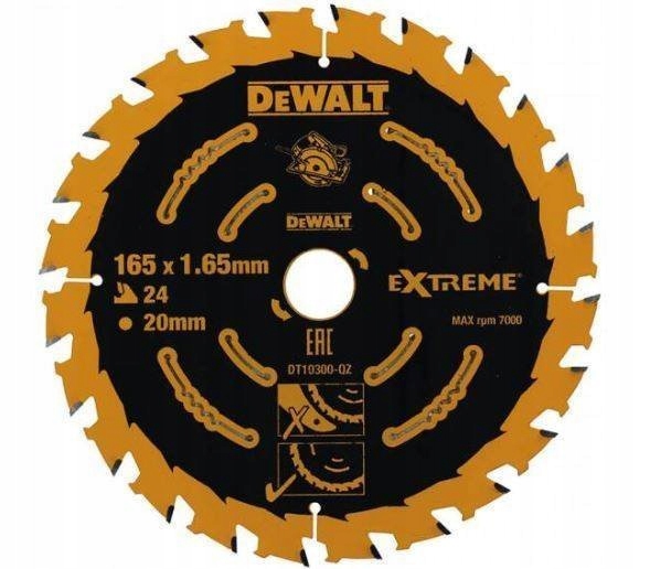 

Tarcza do drewna 165 mm Extreme DT10300 DeWalt
