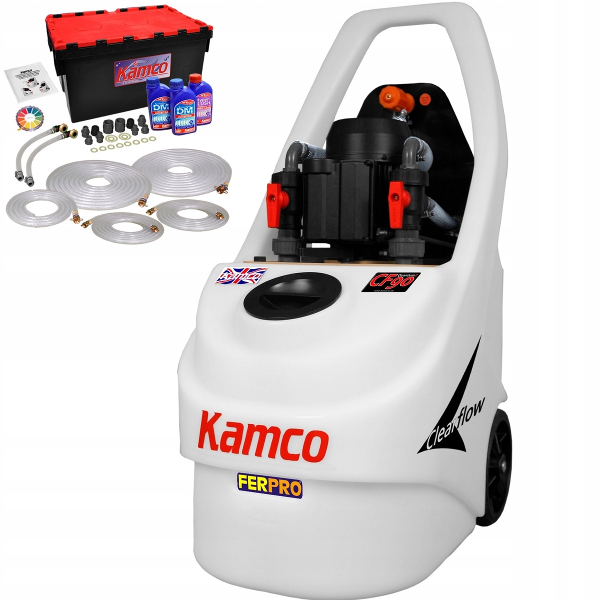 KAMCO PC209 PROFESJONALNA, MOCNA pompa-agregat czyszczący do systemów C.O