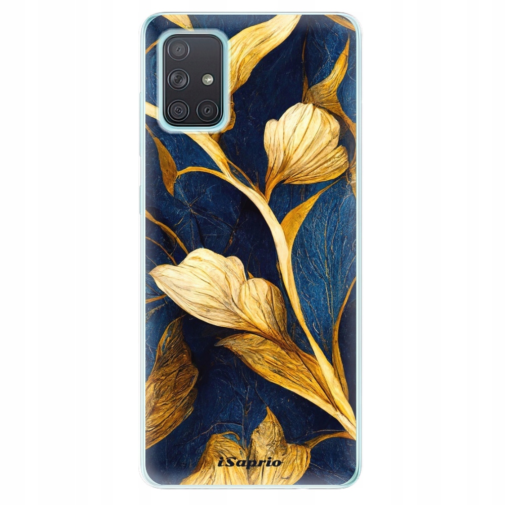 Silikonowe etui iSaprio Gold Leaves do Samsung Galaxy A71