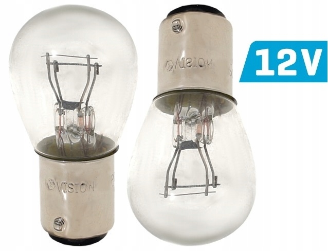 

2 x Żarówka P21/4W Pozycja Stop 2-WŁÓKNOWA BAZ15d