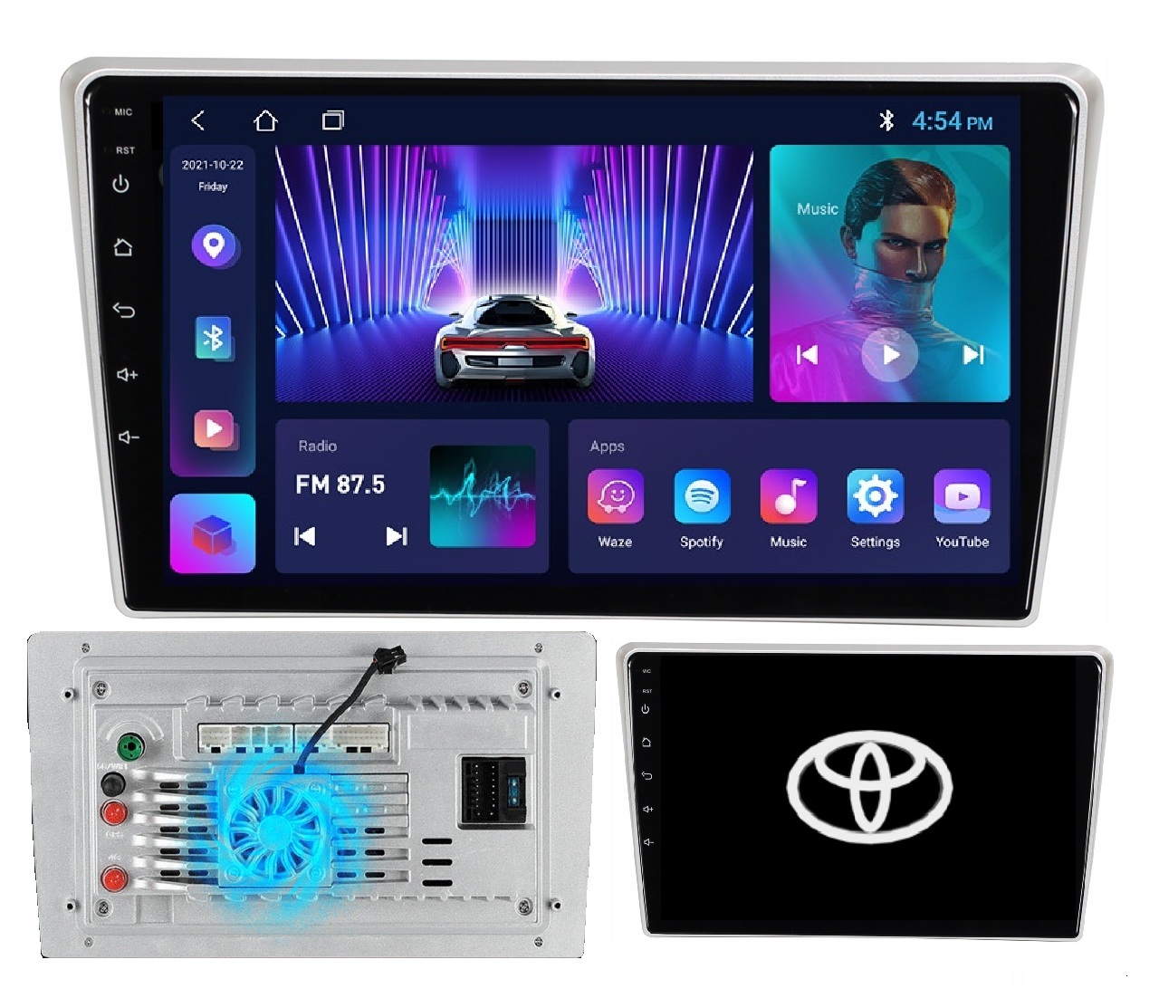 Radio Nawigacja Android Toyota Avensis T25 2003-2008+KAMERA+WENTYLATOR 2/64