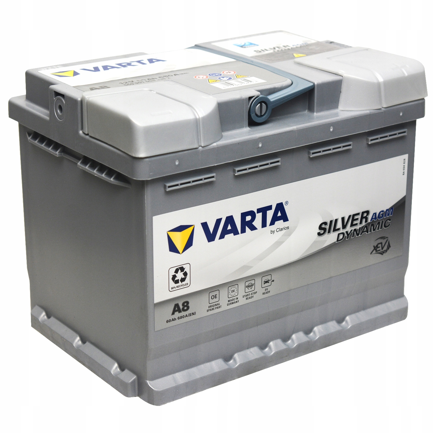 VARTA Silver Dynamic AGM D52 60Ah 12V 680A/EN, lithium ion