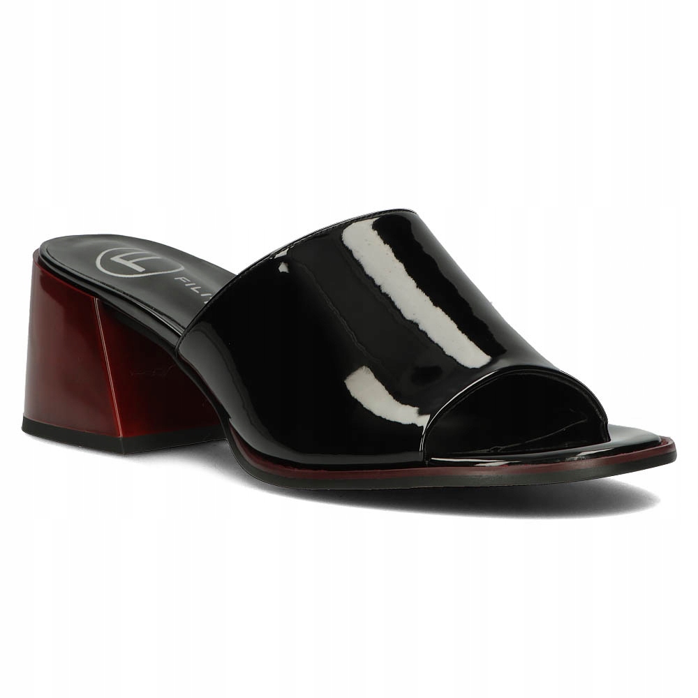 

Skórzane Klapki Filippo DK3722/22 Bk czarne r.39