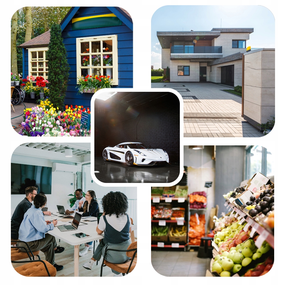 Zestaw monitoringu 4 kamery ZEWNĘTRZNE IP PoE Monitoring 4K 8MPx aplikacja Pojemność zainstalowanego dysku 1 TB