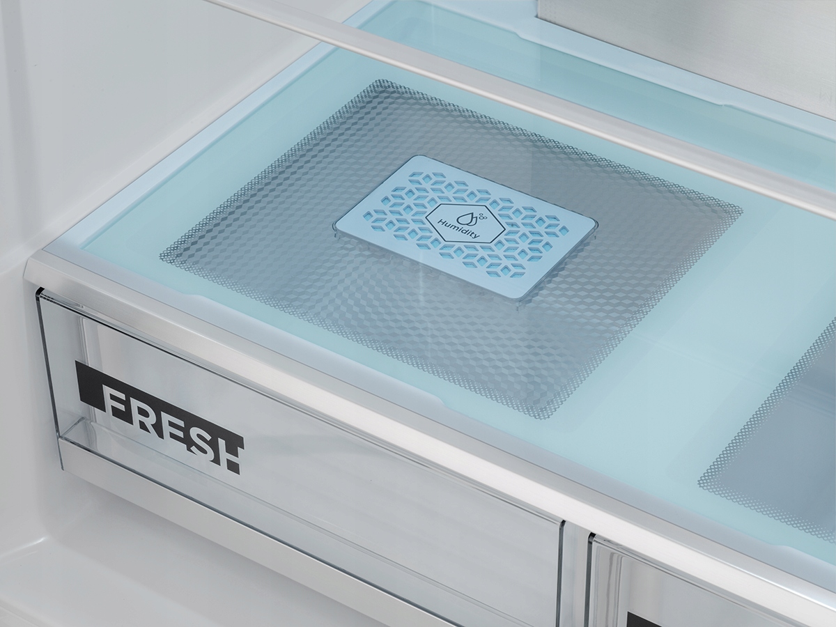 Lodówka Concept LA8891bc || Multidoor Quattro BLACK Materiał obudowy szkło