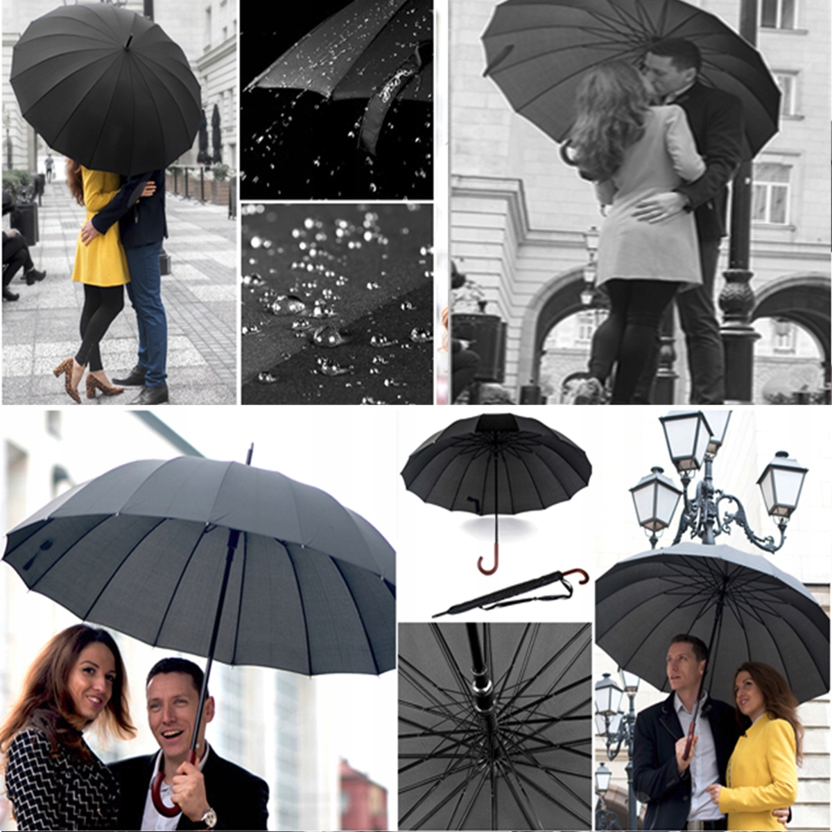 DUŻY PARASOL PARASOLKA WYTRZYMAŁA PÓŁAUTOMAT XXXL Marka inna