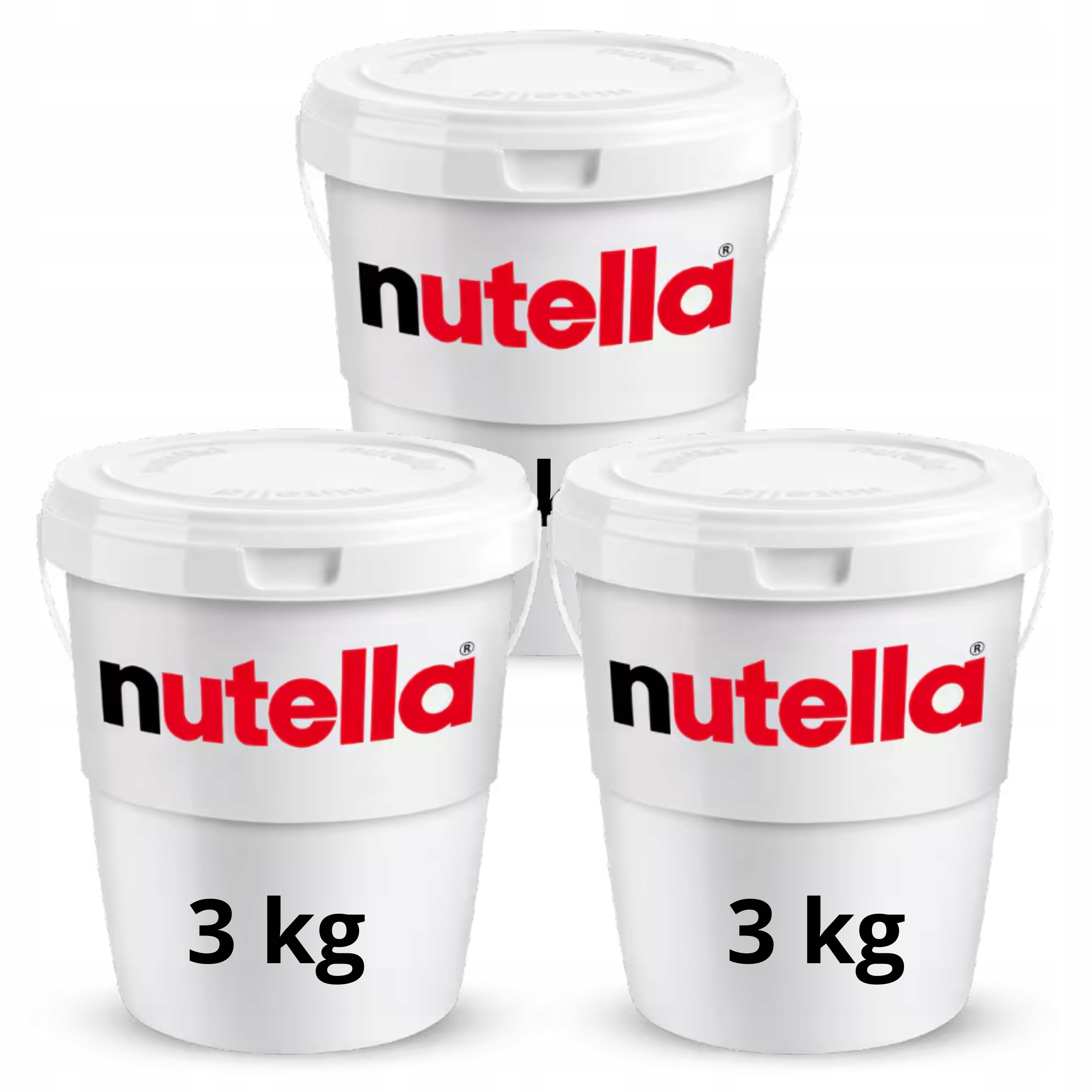 Nutella Ferrero 9 kg Krem Czekoladowo-orzechowy Duży Słodki 3x3 kg