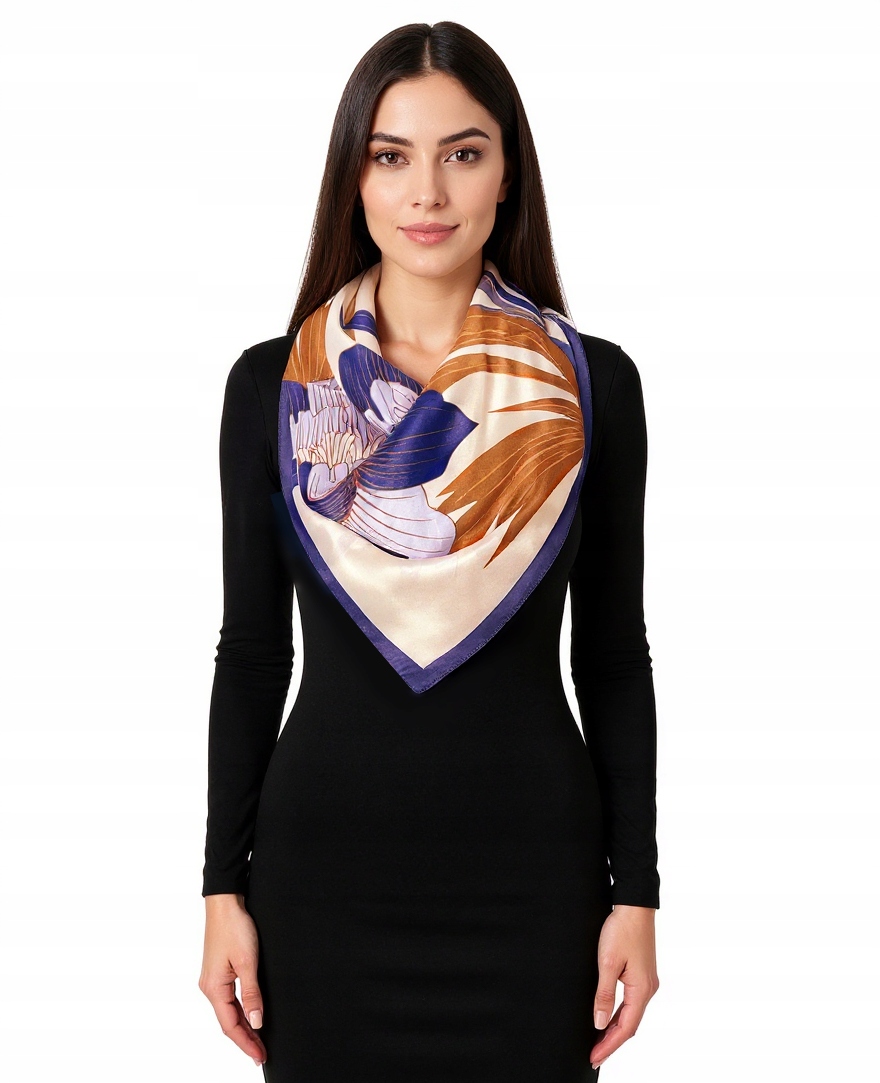 Hedvábný Šátek 100% Přírodní Hedvábí Morušová Značka Kvalita