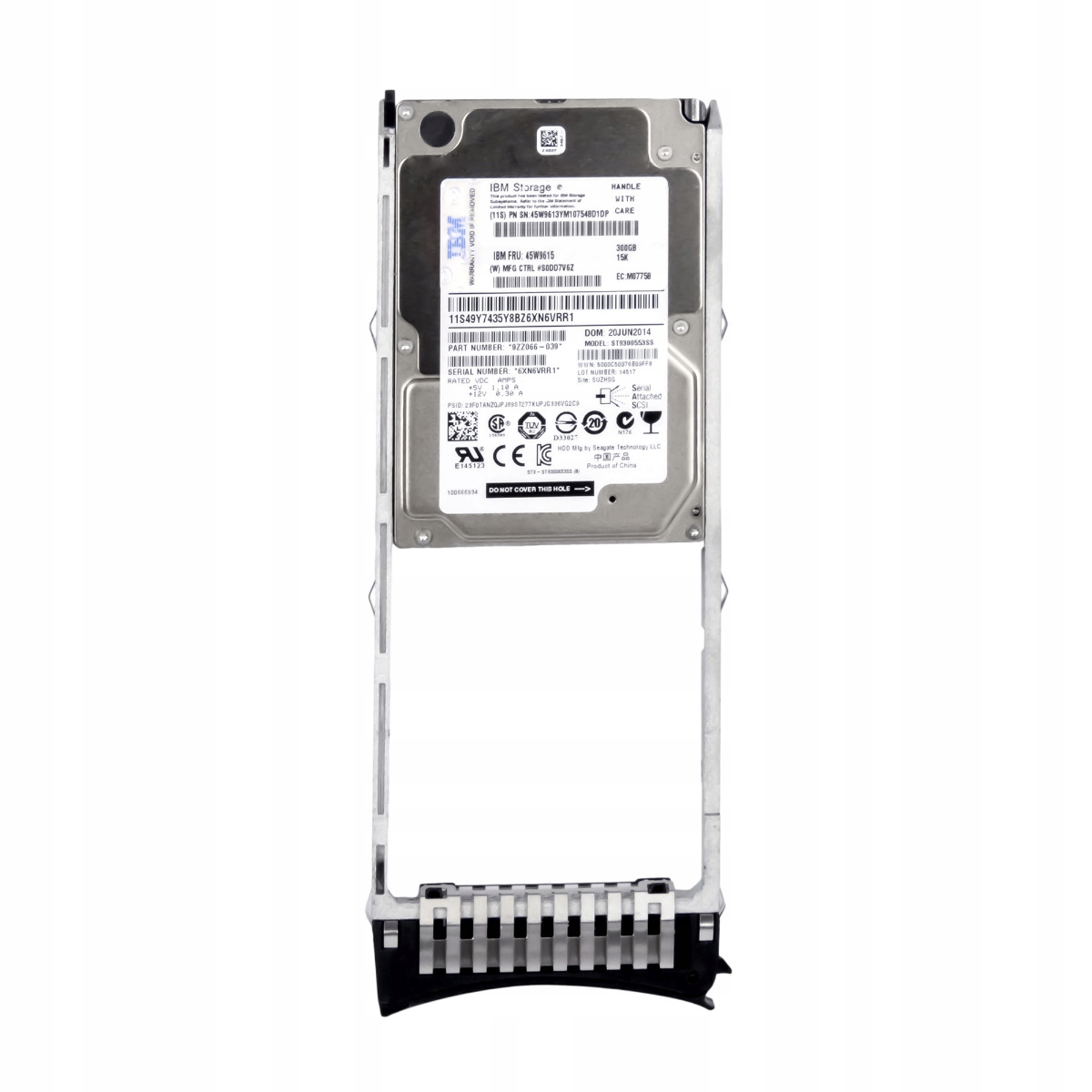 Ibm 45W9615 45W9613 300GB 15K 64MB SAS-2 2.5'' ST9300553SS