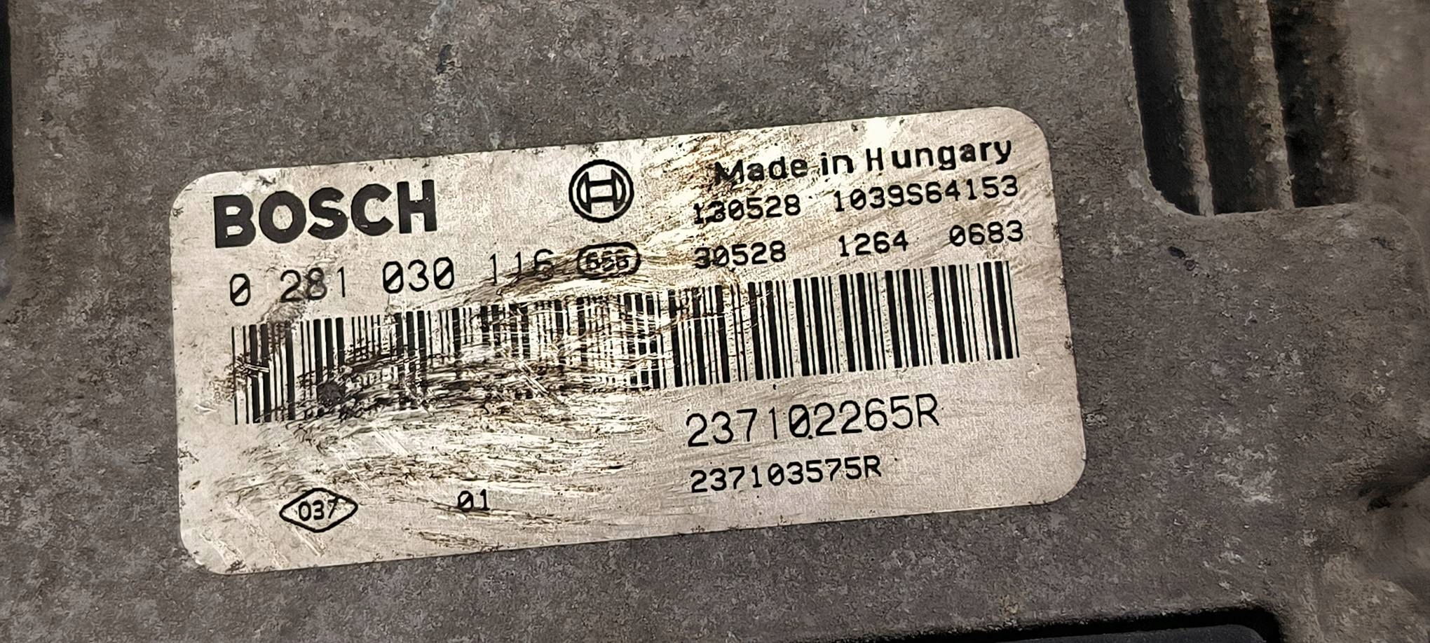 computer Motore ECU 237102265R RENAULT MASTER III