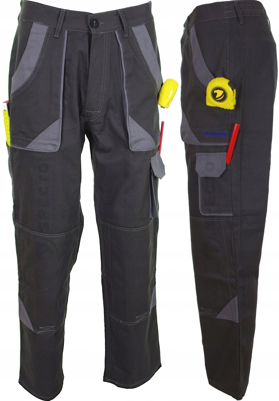 

Przewiewne Spodnie Robocze do Pasa męskie Bawełna