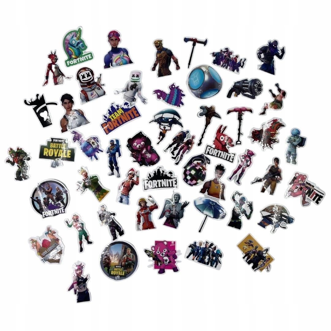 Zestaw Naklejek Wlepki StickerBomb Fortnite Game N342