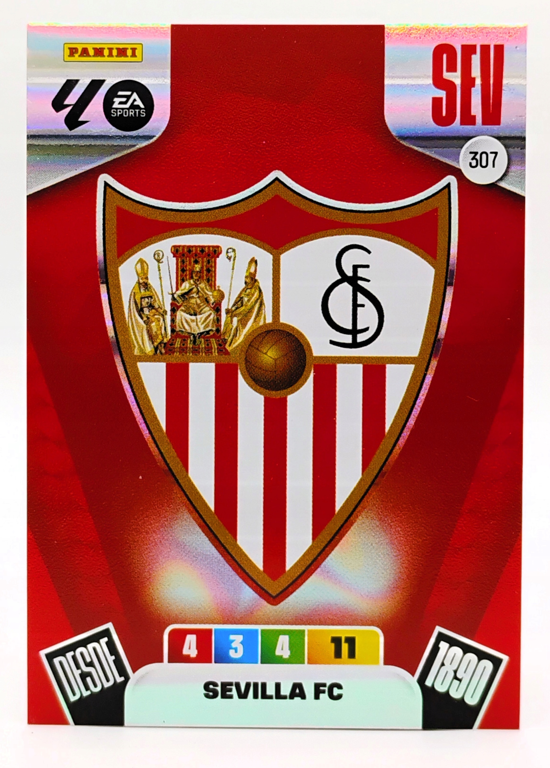 Panini La Liga 2025-2026 Team Badge Logo 307 Escudo Sevilla Fc