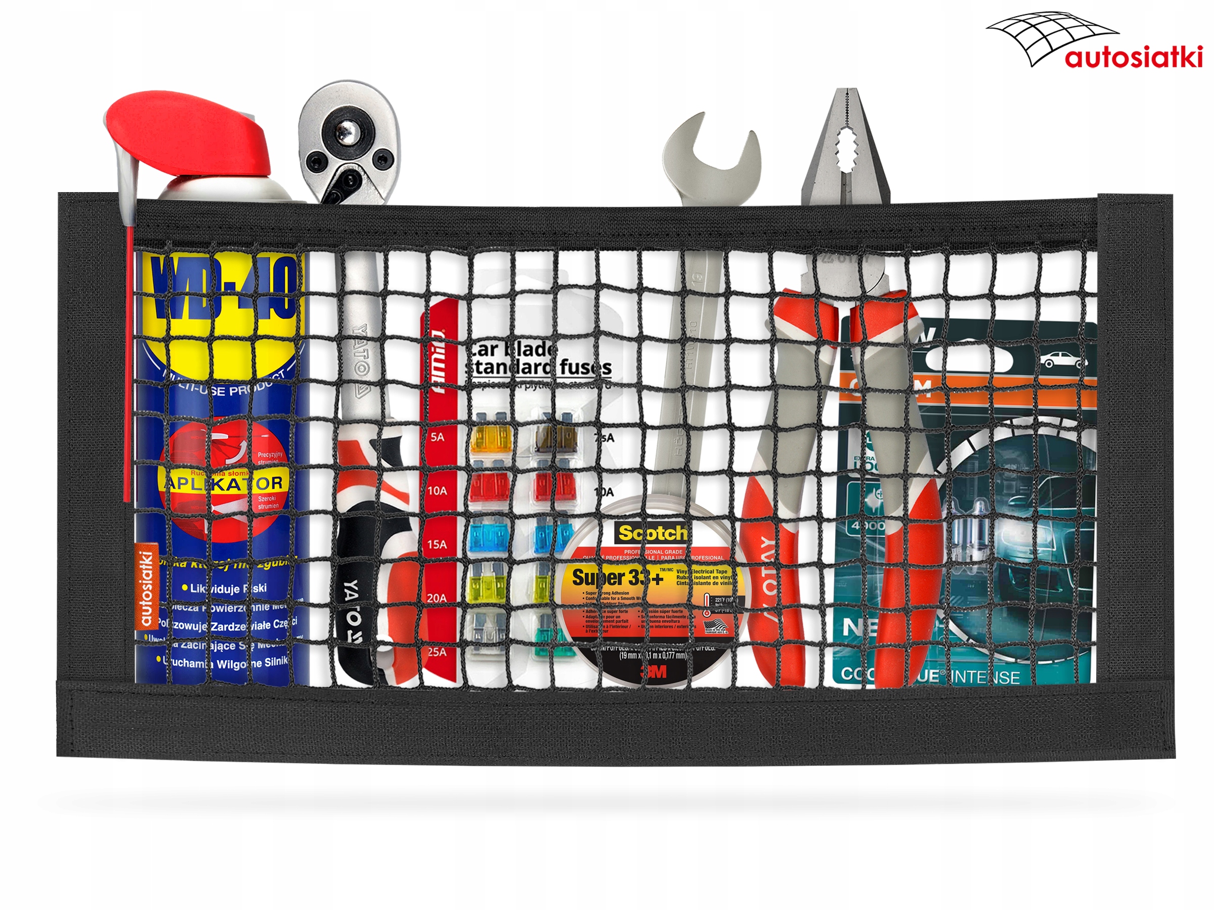 Siatka kieszeń na rzep do Ford Tourneo Courier Rodzaj siatki