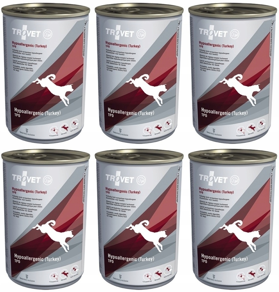 Levně Trovet Dog Tpd Hypoallergenic (krůta) 6 x 400 g