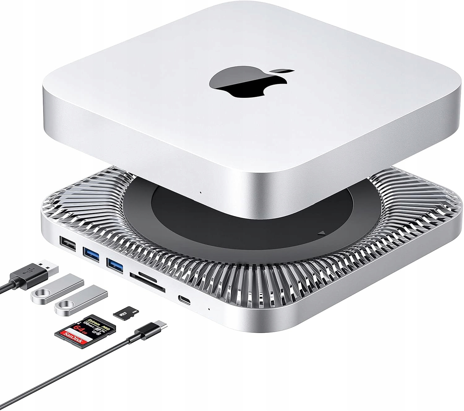 Hub Usb-c z obudową dysku twardego dla Mac Mini M1 M1871