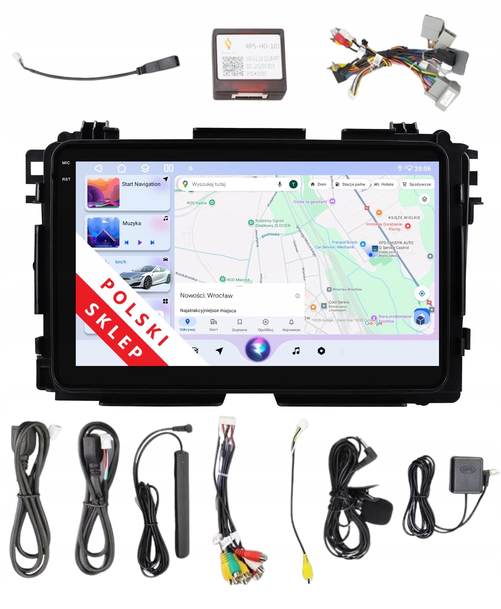 Rádio 2DIN Navigace Android 14 Honda Hr-v II 3/32 Gb Lte Dsp Carplay