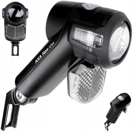 Lampka przód Axa Nox Sport 12 lux 2xAA wskaźnik wyczerpania baterii