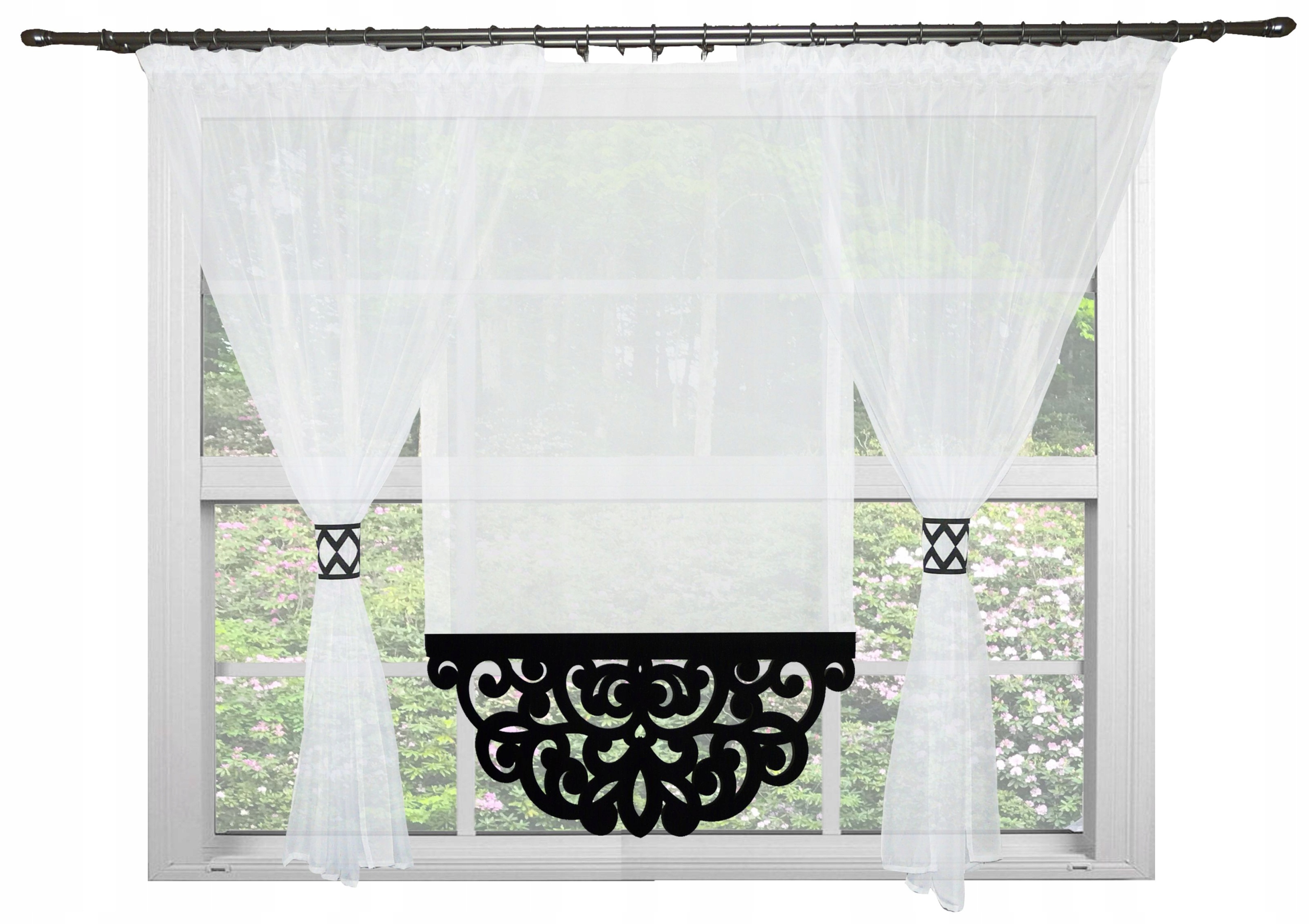 

Firany Firanki Ażurowe Panele Woal Ażury 80cm Wzór