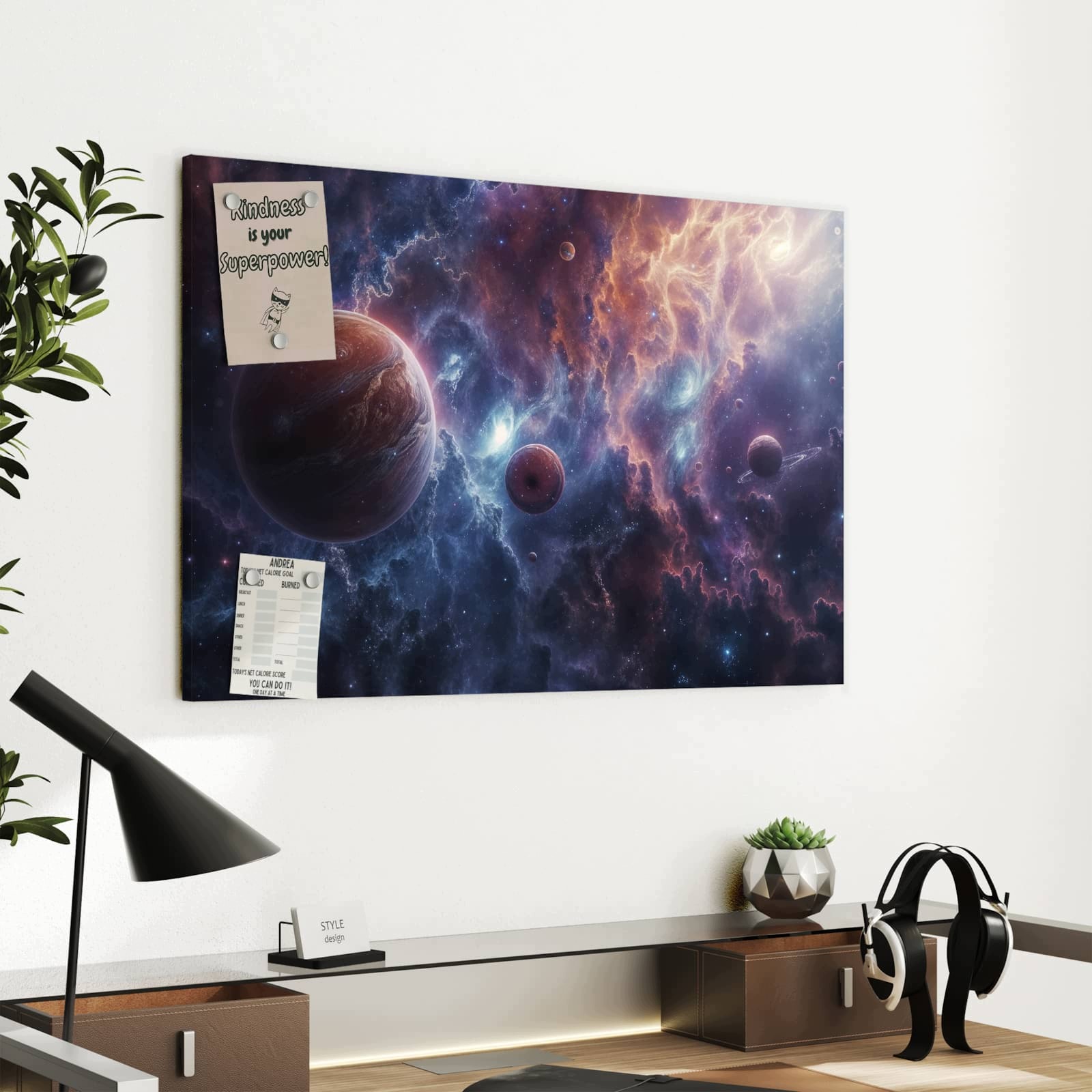 Magnetická tabule Galaktické Světy 60 × 40 cm