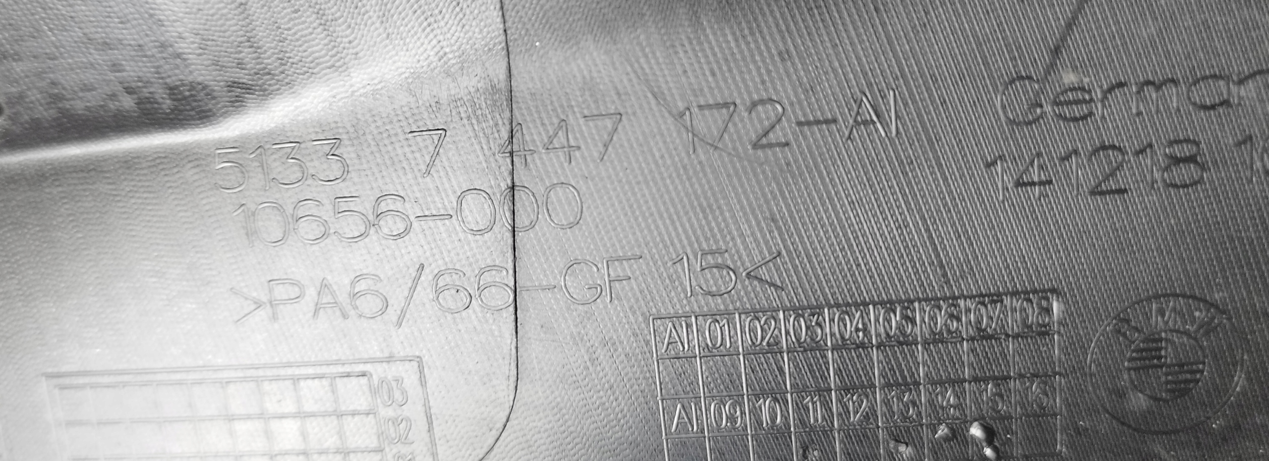 BMW 3 G20 G21 M3 G80 LISTWA WEWNĘTRZNA RAMKA DRZWI PRZÓD PRAWA 7447172 Producent części BMW OE