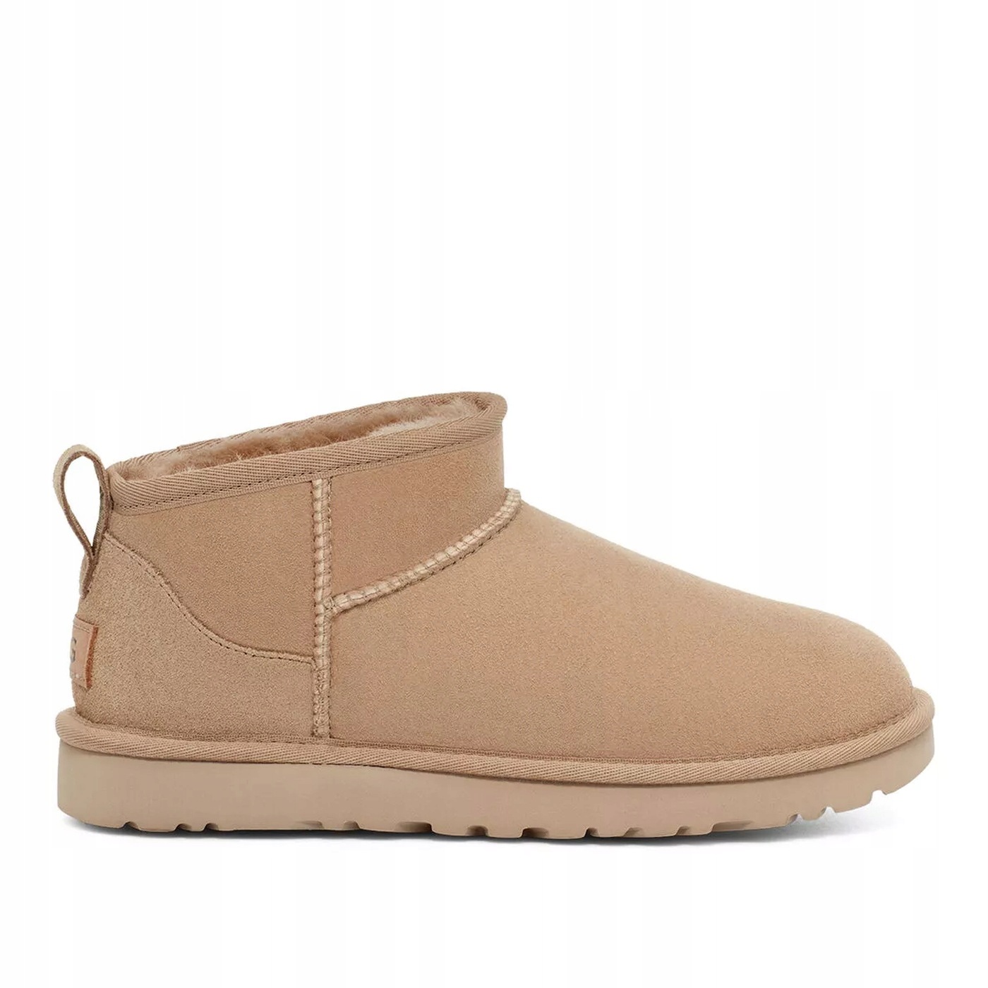 Dámské Kotníkové Boty Ugg Classic Ultra Mini Kůže Zateplené Kožíšek Béžové 39
