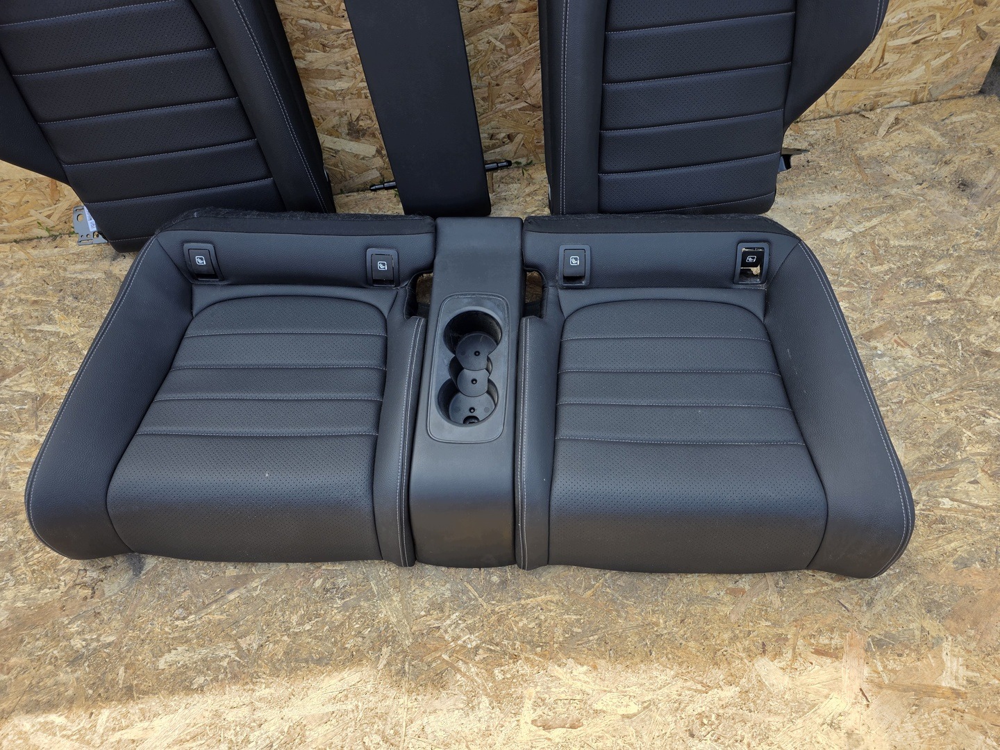 seats front leather MERCEDES C-class W205 COUPE black, KOMPLET