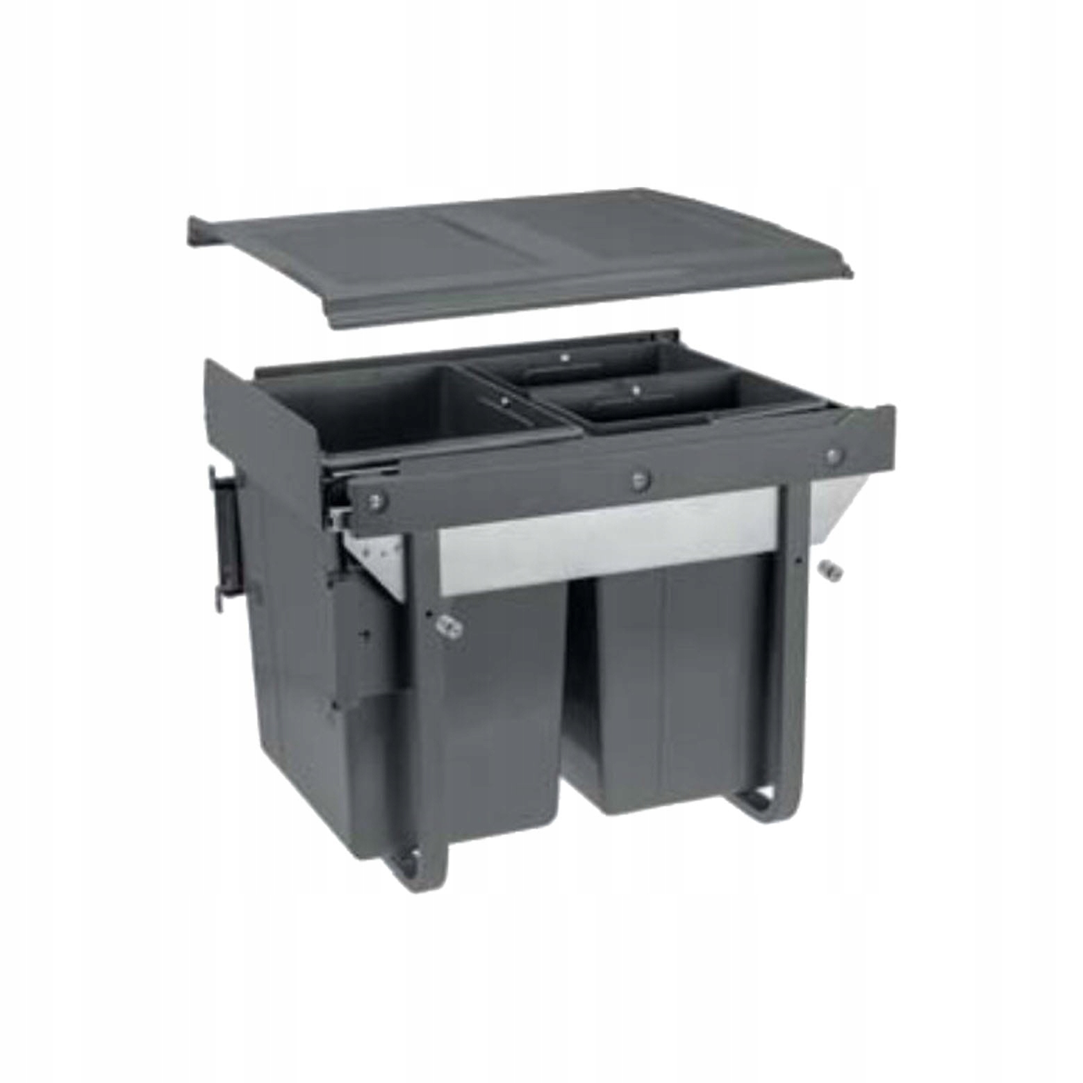 Levně Odpadkový koš Practi Eco Vysoký 450mm, 20l+ 2x10l