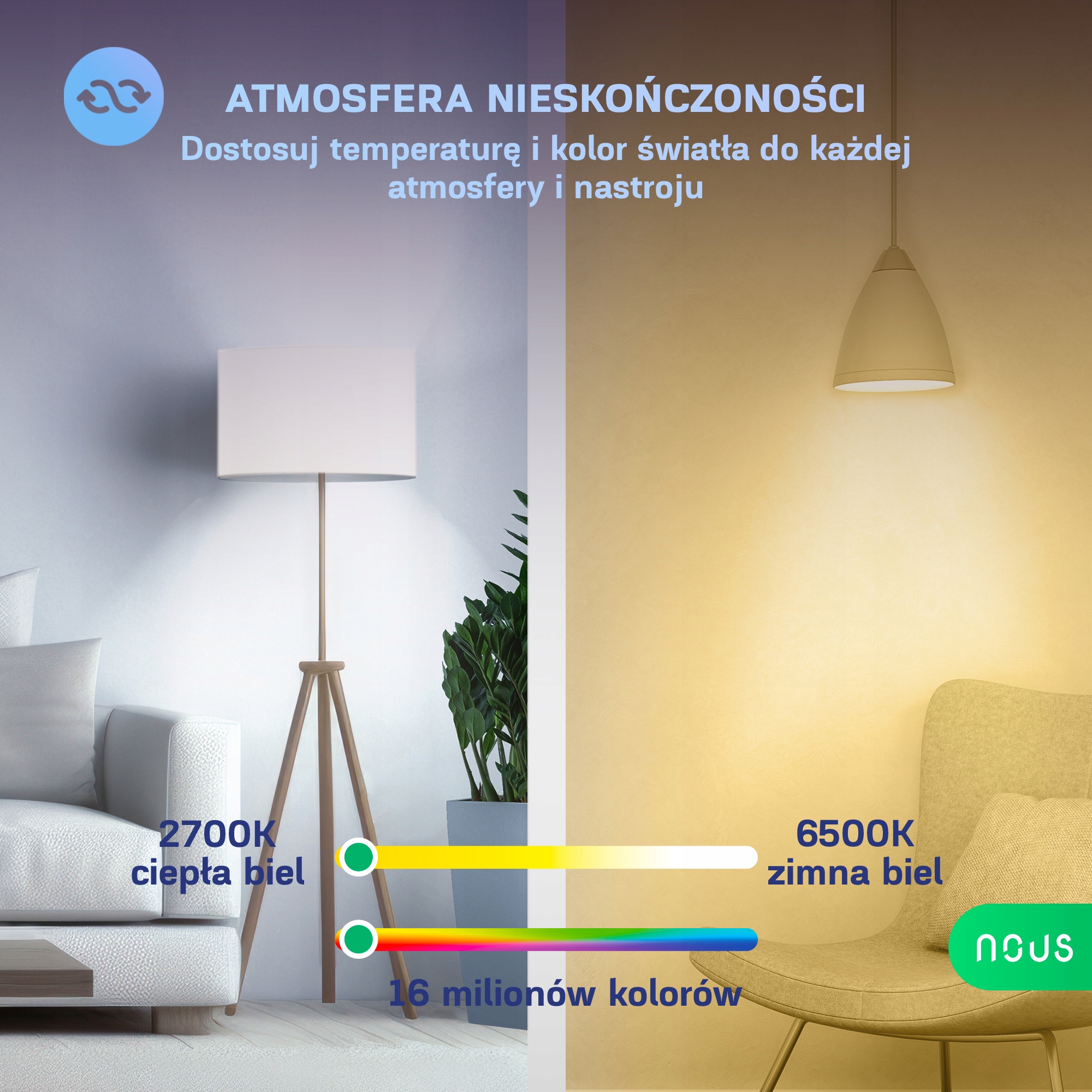 INTELIGENTNA ŻARÓWKA NOUS P4 SMART WIFI RGB BULB E14 TUYA MATTER 2 szt Kod producenta P4